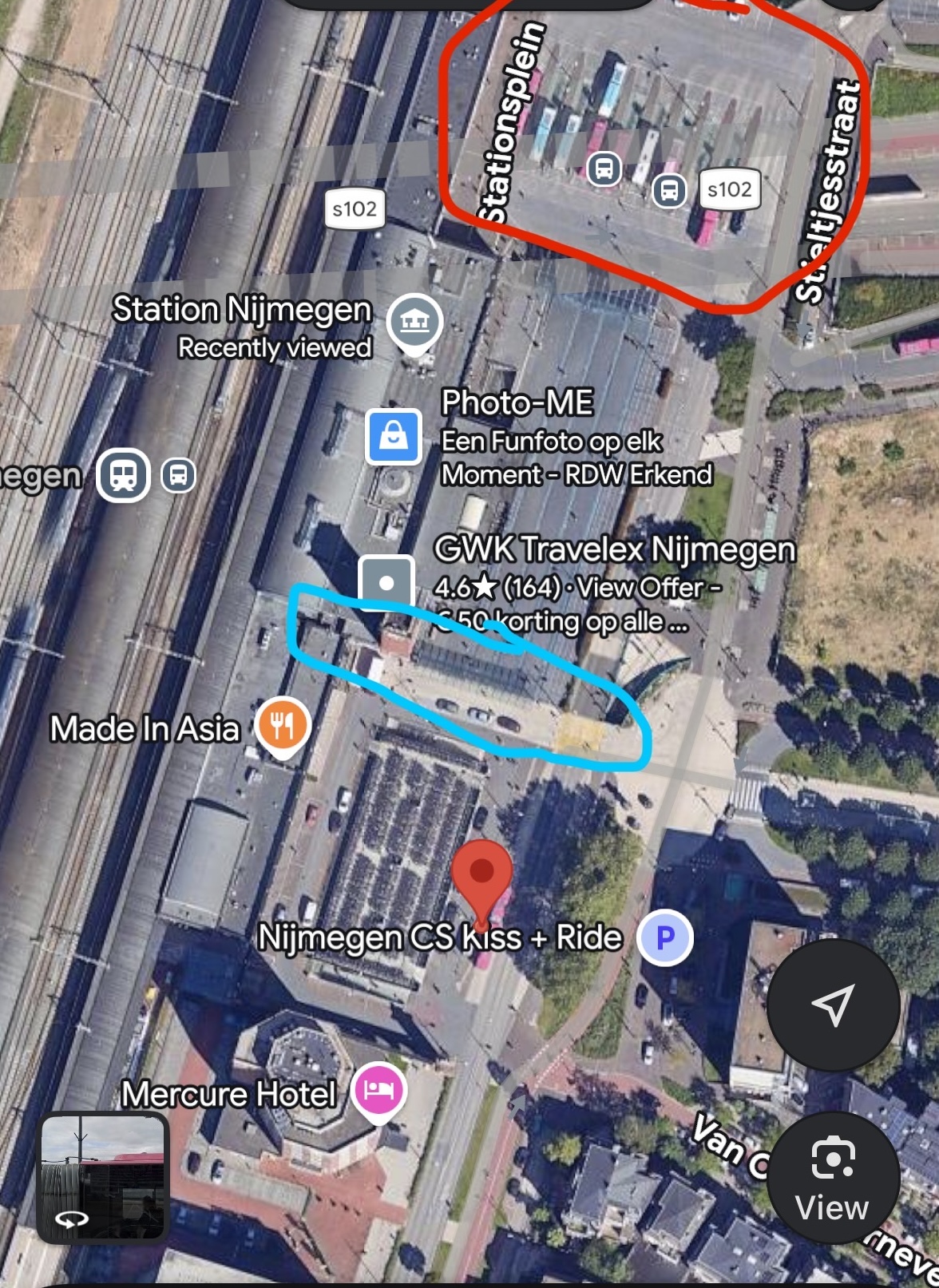 Map of Nijmegen station